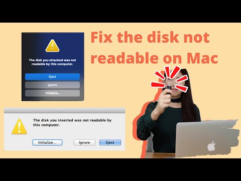 Fix The disk you attached was not readable by this computer in macOS