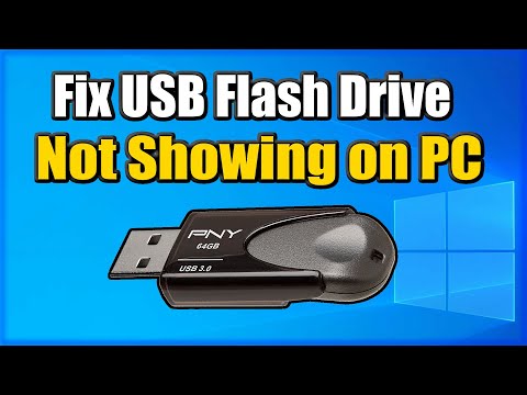 How to FIX USB DRIVE not showing up Windows 10