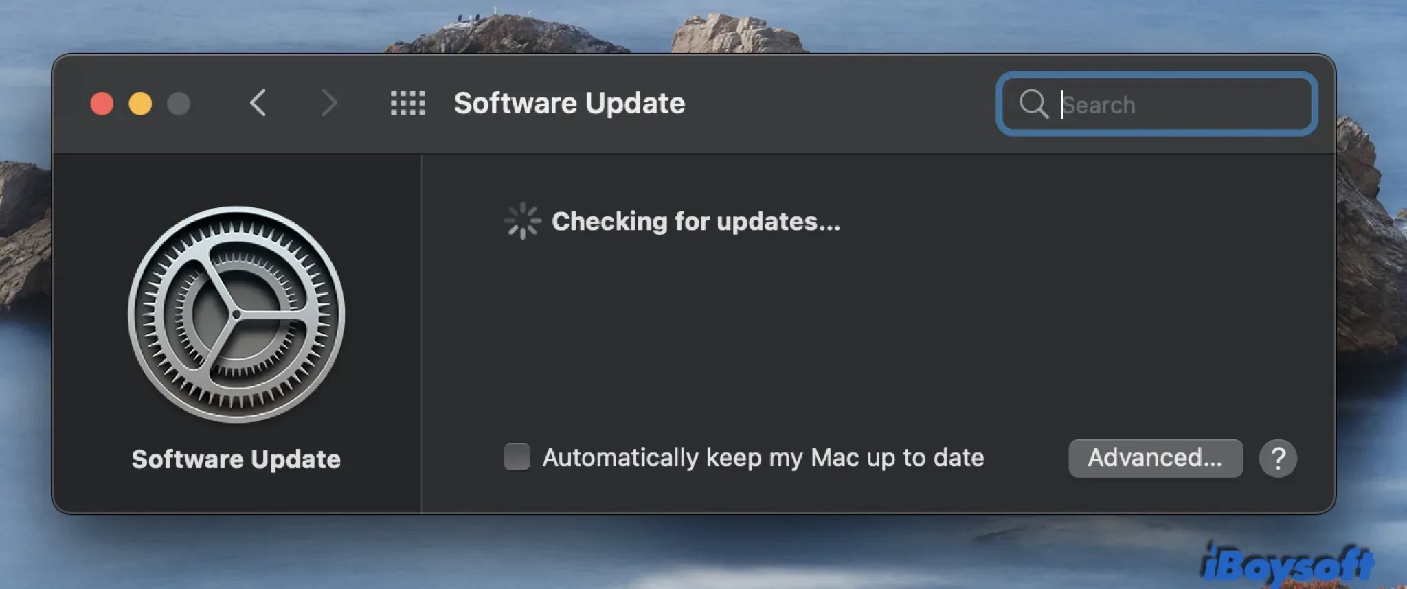 Mac bloqué sur la vérification des mises à jour