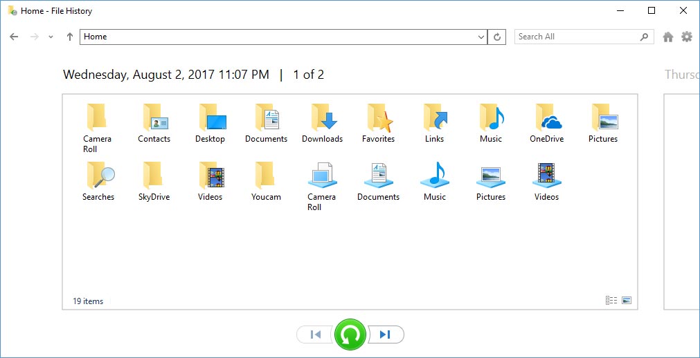 ファイルの履歴を使用して削除されたファイルを回復する方法