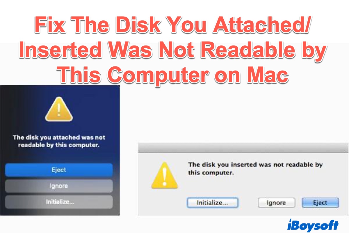 Corrigir o disco que você conectou não está legível neste computador no Mac Monterey