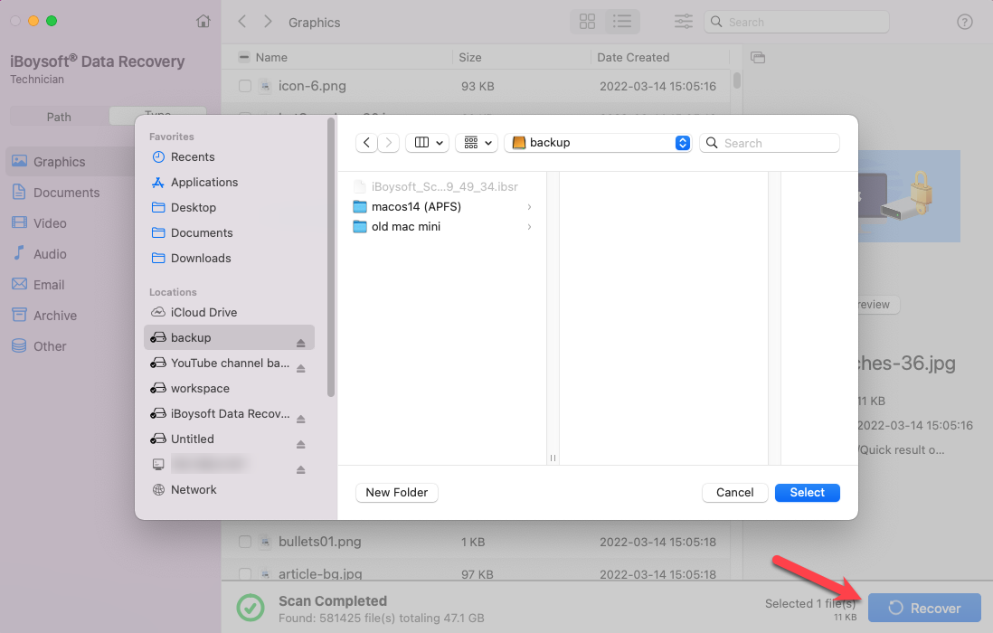 Get important files off the unrecognized external SSD