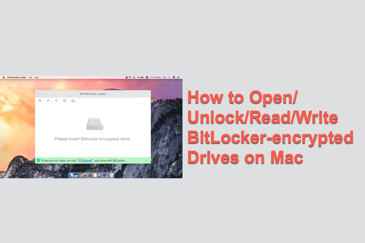 Abrir unidade criptografada pelo BitLocker no Mac